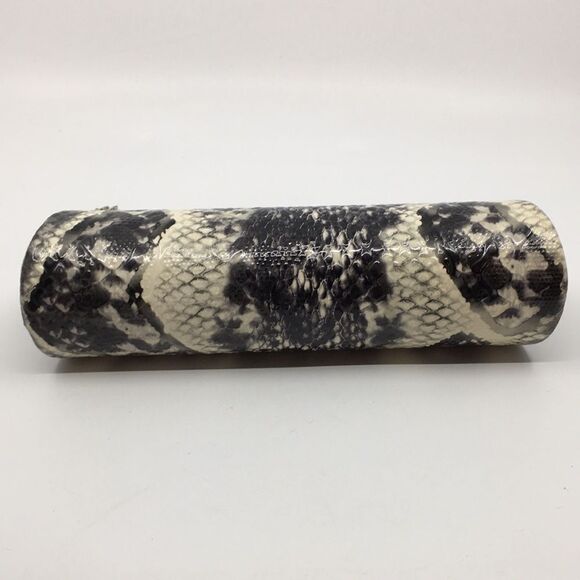 Depeche Mode Faux Python Kisslock evening clutch with silver tone hardware - Picture 8 of 16